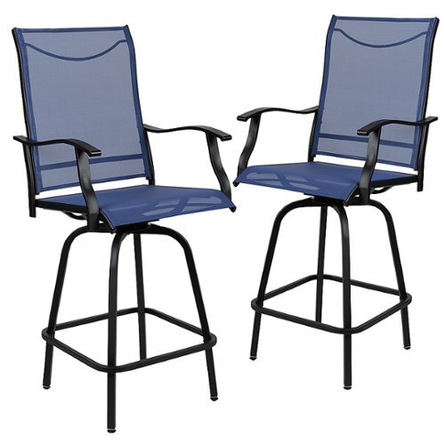 Flash Furniture - Valerie Patio Chair (set of 2) - Navy