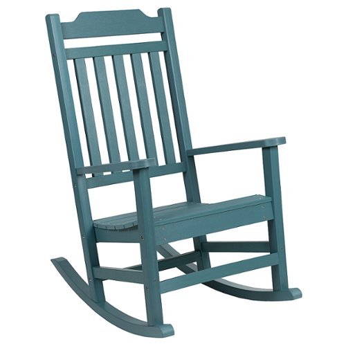 Flash Furniture - Winston Rocking Patio Chair - Teal