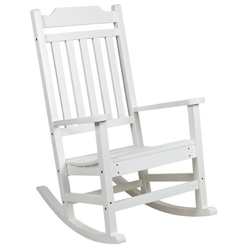 Flash Furniture - Winston Rocking Patio Chair - White