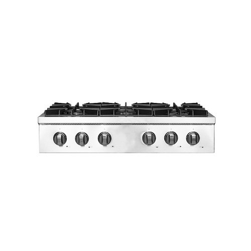 Forno Appliances - Cossato 36" Built-In Gas Cooktop with 6 Sealed Burners and LP Conversion Kit - Stainless Steel