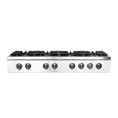 Forno Appliances - Cossato 48" Built-In Gas Cooktop with 8 Sealed Burners and LP Conversion Kit - Stainless Steel