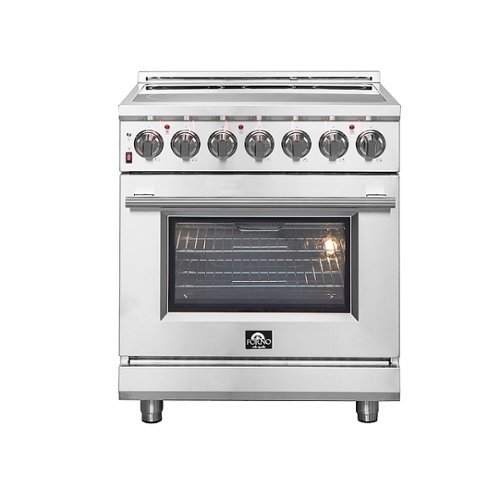 Forno Appliances - Massimo 4.32 Cu. Ft. Freestanding Electric Range with Steam Cleaning