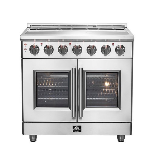 Forno Appliances - Massimo 5.36 Cu. Ft. Freestanding Electric Range with French Doors