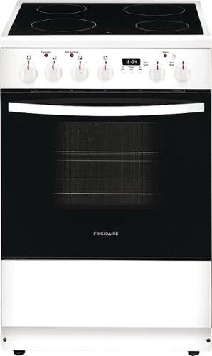 Frigidaire - 1.9 Cu. Ft. Freestanding Electric Smoothtop Range - White