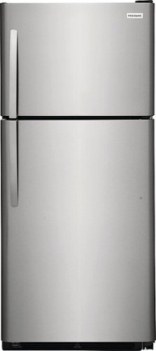 Frigidaire - 20.5 Cu. Ft. Top-Freezer Refrigerator - Stainless Steel