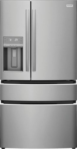 Frigidaire - 21.5 Cu. Ft. 4-Door French Door Counter-Depth Refrigerator - Stainless Steel