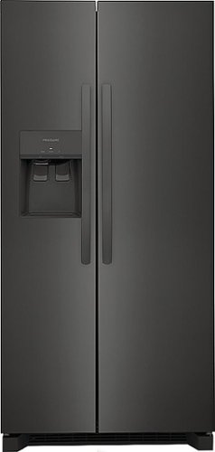 Frigidaire - 22.3 Cu. Ft. Side-by-Side Refrigerator - Black Stainless Steel