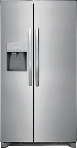 Frigidaire - 25.6 Cu. Ft. Side-by-Side Refrigerator - Silver
