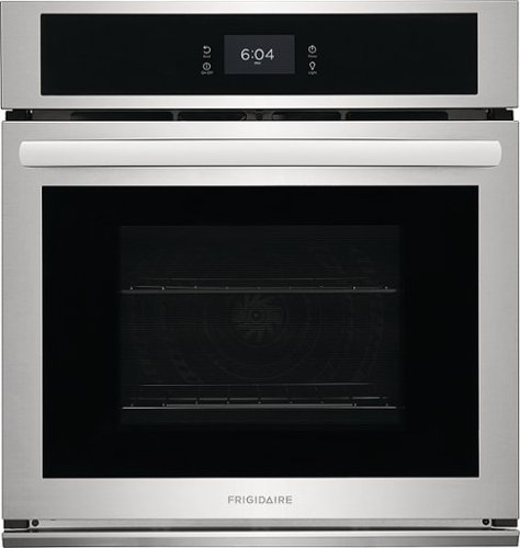 Frigidaire - 27" Built-in Single Electric Wall Oven with Fan Convection - Stainless Steel