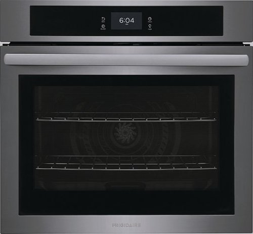 Frigidaire - 30" Built-in Single Electric Wall Oven with Fan Convection - Black Stainless Steel