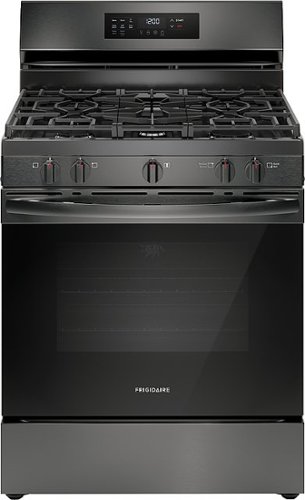 Frigidaire 5.1 Cu. Ft. Freestanding Gas Range with Air Fry - Black Stainless Steel