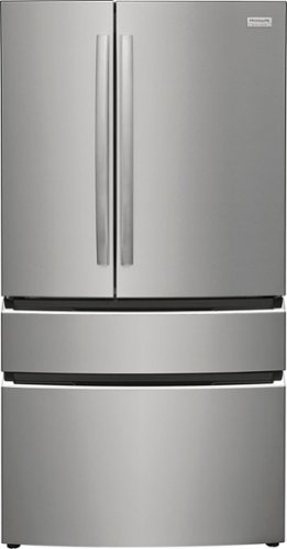 Frigidaire - Gallery 22.1 Cu. Ft. Counter-Depth 4-Door French Door Refrigerator - Stainless Steel