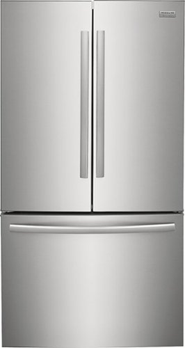 Frigidaire - Gallery 23.3 Cu. Ft. Counter-Depth French Door Refrigerator - Stainless Steel