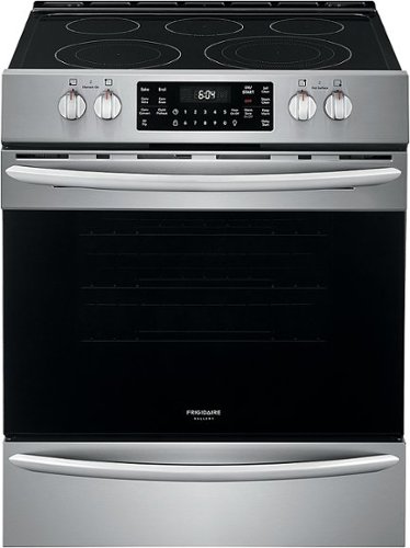 Frigidaire - Gallery 5.4 Cu. Ft. Freestanding Electric Air Fry Range with Self and Steam Clean - Stainless Steel