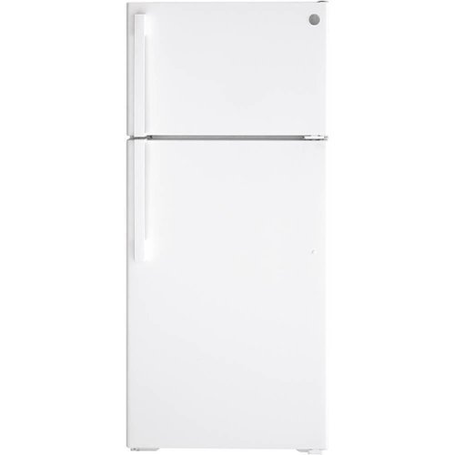 GE - 16.6 Cu. Ft. Top-Freezer Refrigerator - White