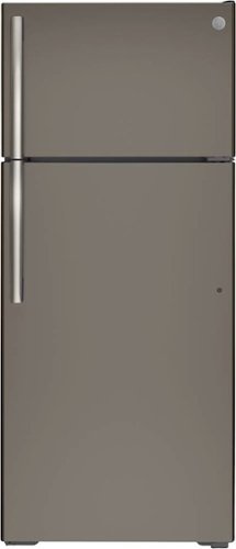 GE - 17.5 Cu. Ft. Top-Freezer Refrigerator - Slate