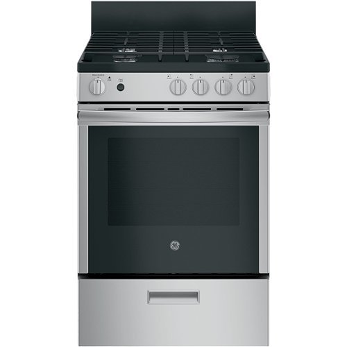 GE - 2.9 Cu. Ft. Freestanding Gas Range - Stainless Steel