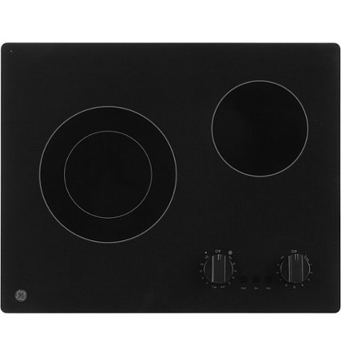 GE - 21" Built-In Electric Cooktop - Black