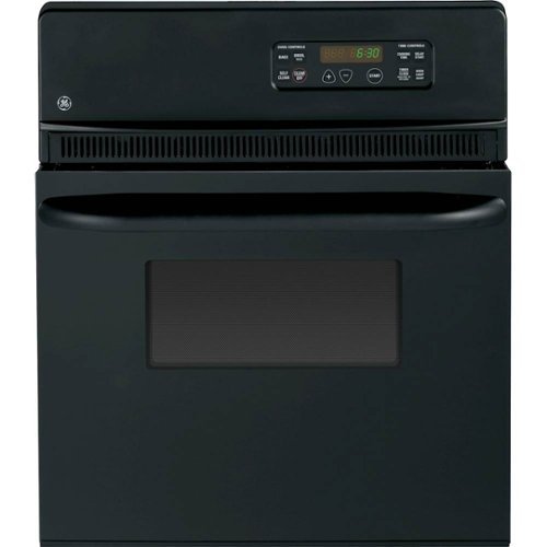 GE - 24" Built-In Single Electric Wall Oven - Black on Black