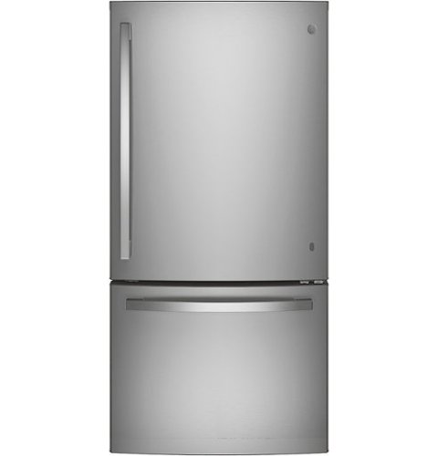 GE - 24.8 Cu. Ft. Bottom-Freezer Refrigerator - Stainless Steel