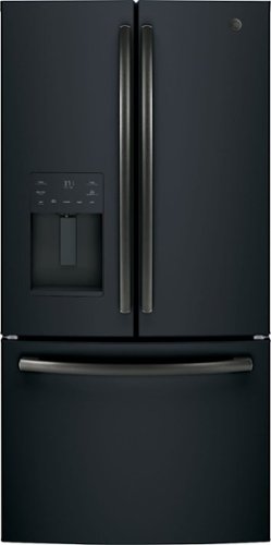 GE - 25.6 Cu. Ft. French Door Refrigerator - Black Slate