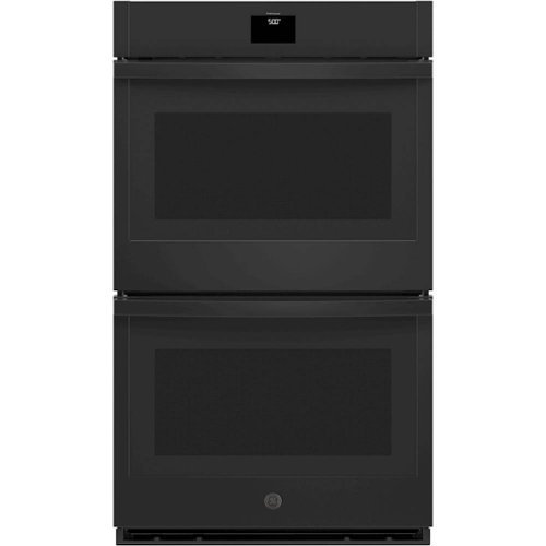 GE - 30" Built-In Double Electric Convection Wall Oven - Black