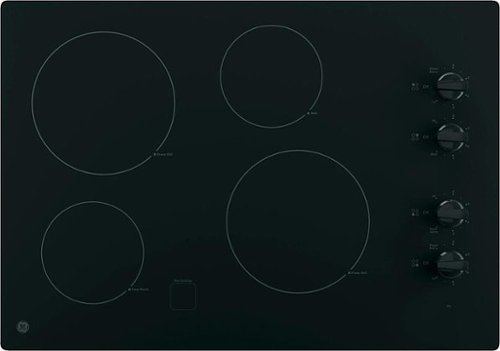 GE - 30" Built-In Electric Cooktop - Black