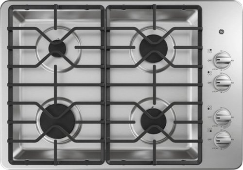 GE - 30" Built-In Gas Cooktop - Stainless Steel