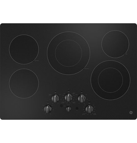 GE - 30" Electric Built In Cooktop - Black