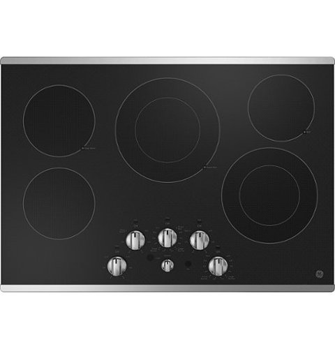 GE - 30" Electric Built In Cooktop - Stainless Steel