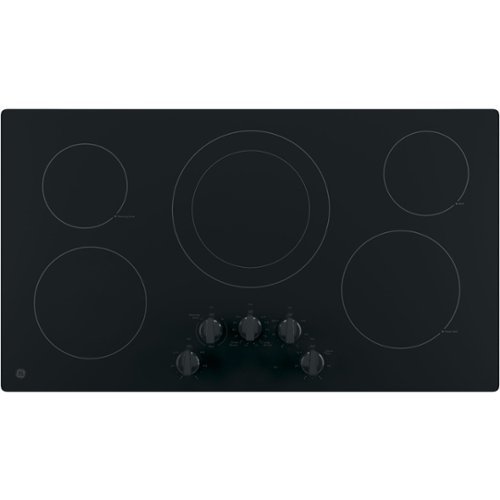 GE - 36" Built-In Electric Cooktop - Black