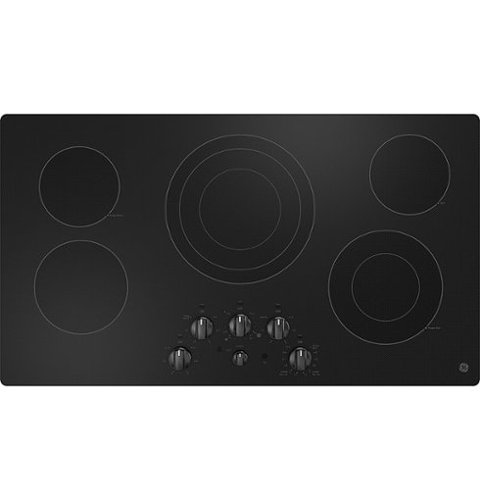 GE - 36" Electric Built In Cooktop - Black