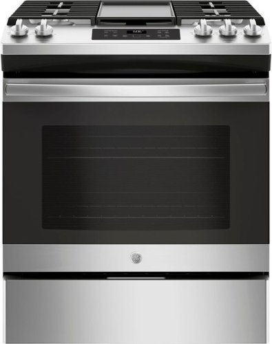 GE - 5.3 Cu. Ft. Slide-In Gas Range - Stainless Steel