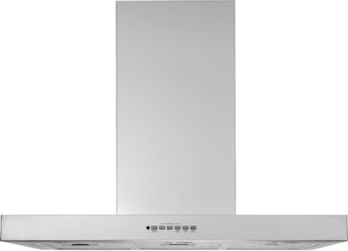 GE - Designer 36" Convertible Range Hood - Stainless Steel