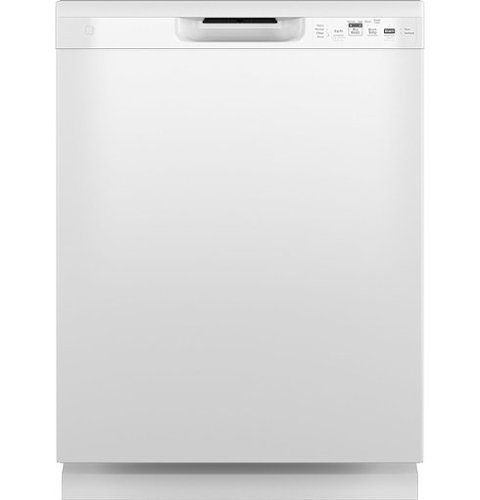 GE - Front Control Built-In Dishwasher with 55 dBA - White