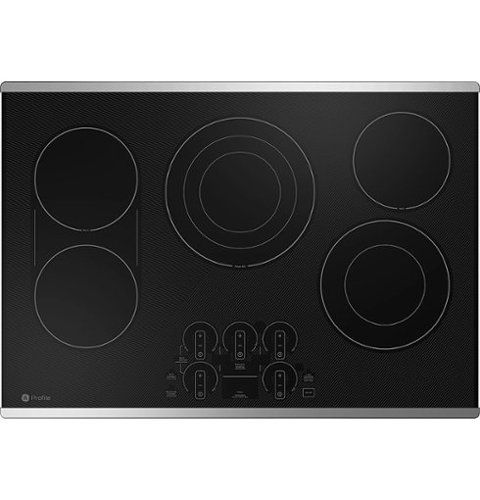 GE Profile - 30" Electric Built In Cooktop - Stainless Steel