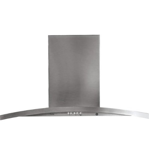 GE Profile - 36" Chimney Wall Mount Range Hood - Stainless Steel