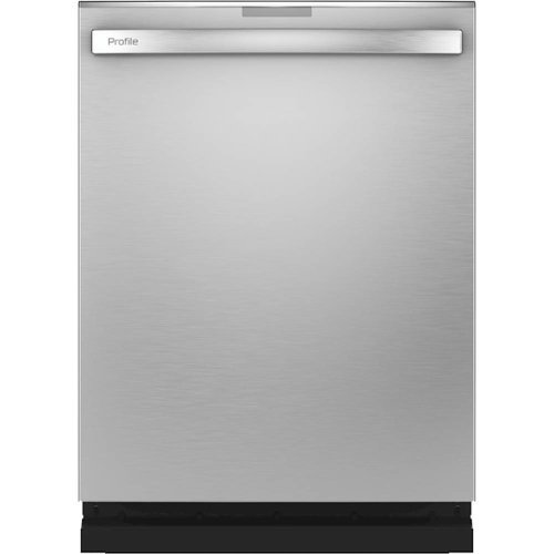 GE Profile - Hidden Control Built-In Dishwasher with Stainless Steel Tub, Fingerprint Resistance, 42 dBA - Stainless Steel