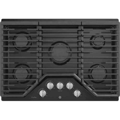 GE - Profile Series 30" Built-In Gas Cooktop - Black