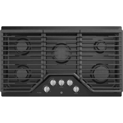 GE - Profile Series 36" Built-In Gas Cooktop - Black