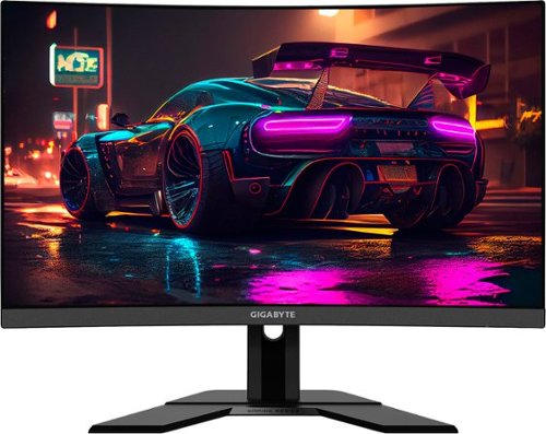 GIGABYTE - G27QC A 27" LED Curved QHD FreeSync Premium Gaming Monitor with HDR (HDMI, DisplayPort, USB) - Black