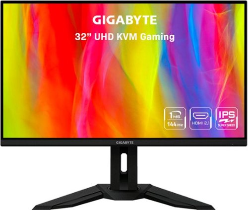 GIGABYTE - M32U 32" LED 4K UHD FreeSync Premium Pro SS IPS Gaming Monitor with HDR (HDMI, DisplayPort, USB - Black