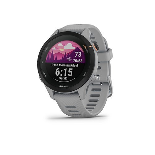 Garmin - Forerunner 255S GPS Smartwatch 41 mm Fiber-reinforced polymer - Powder Gray