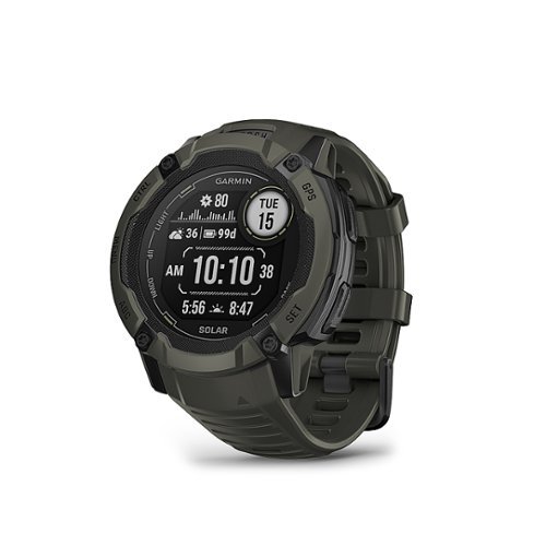 Garmin - Instinct 2X Solar Smartwatch 50 mm Fiber-reinforced Polymer - Green