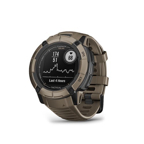 Garmin - Instinct 2X Solar Tactical Edition Smartwatch 50 mm Fiber-reinforced Polymer - Tan