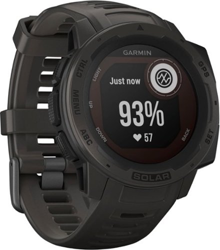 Garmin - Instinct Solar Smartwatch 45mm Fiber-Reinforced Polymer - Graphite