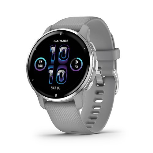 Garmin - Venu 2 Plus GPS Smartwatch 43 mm Fiber-reinforced polymer - Silver