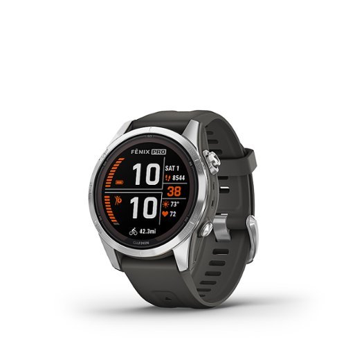 Garmin - fenix 7S Pro Solar GPS Smartwatch 42 mm Fiber-reinforced polymer - Silver