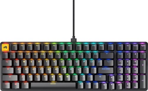 Glorious - GMMK 2 Prebuilt 96% Full Size Wired Mechanical Linear Switch Gaming Keyboard with Hotswappable Switches - Black