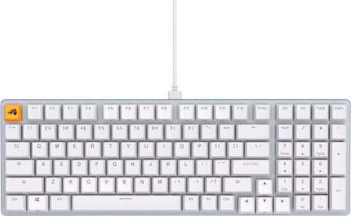 Glorious - GMMK 2 Prebuilt 96% Full Size Wired Mechanical Linear Switch Gaming Keyboard with Hotswappable Switches - White